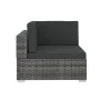 Garden sofa set with 3-piece synthetic rattan gray cushions by vidaXL, Garden sets - Ref: Foro24-47266, Price: 309,97 €, Disc...