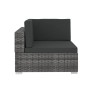 Set Gartensofas mit Kissen 3 Stück synthetisches Rattangrau von vidaXL, Gartensets - Ref: Foro24-47266, Preis: 314,36 €, Raba...