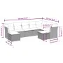 9-piece garden sofa set and brown synthetic rattan cushions by , Garden sets - Ref: Foro24-3218573, Price: 559,01 €, Discount: %