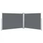 Toldo lateral retráctil gris antracita 120x1000 cm de , Sombrillas - Ref: Foro24-48480, Precio: 93,52 €, Descuento: %