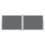 Toldo lateral retráctil gris antracita 120x1000 cm de , Sombrillas - Ref: Foro24-48480, Precio: 93,52 €, Descuento: %