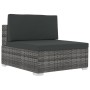 Garden sofa set with 3-piece synthetic rattan gray cushions by vidaXL, Garden sets - Ref: Foro24-47266, Price: 314,36 €, Disc...