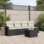 Set de muebles de jardín 5 pzas y cojines ratán sintético negro de , Conjuntos de jardín - Ref: Foro24-3252223, Precio: 311,0...