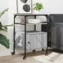 Printer stand 3 levels gray Sonoma 50x40x76 cm by , Printer supports - Ref: Foro24-842294, Price: 66,90 €, Discount: %