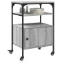 Printer stand 3 levels gray Sonoma 50x40x76 cm by , Printer supports - Ref: Foro24-842294, Price: 66,90 €, Discount: %