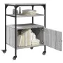 Printer stand 3 levels gray Sonoma 50x40x76 cm by , Printer supports - Ref: Foro24-842294, Price: 66,90 €, Discount: %