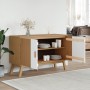 OLDEN sideboard solid white and brown pine wood 114x43x73.5cm by , Sideboards - Ref: Foro24-358611, Price: 154,84 €, Discount: %