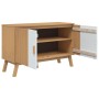 OLDEN sideboard solid white and brown pine wood 114x43x73.5cm by , Sideboards - Ref: Foro24-358611, Price: 154,84 €, Discount: %
