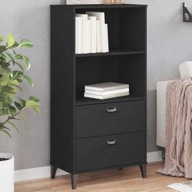 VIKEN black engineered wood bookcase 60x35x123 cm by , Bookcases and shelves - Ref: Foro24-374948, Price: 132,94 €, Discount: %