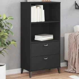 VIKEN black engineered wood bookcase 60x35x123 cm by , Bookcases and shelves - Ref: Foro24-374948, Price: 130,85 €, Discount: %