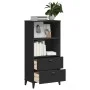 VIKEN black engineered wood bookcase 60x35x123 cm by , Bookcases and shelves - Ref: Foro24-374948, Price: 130,85 €, Discount: %