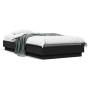 Estructura de cama madera de ingeniería negra 90x190 cm de , Camas y somieres - Ref: Foro24-839631, Precio: 87,83 €