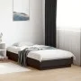 Black engineered wood bed frame 90x190 cm by , Beds and slatted bases - Ref: Foro24-839631, Price: 86,85 €, Discount: %
