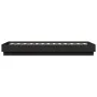 Black engineered wood bed frame 90x190 cm by , Beds and slatted bases - Ref: Foro24-839631, Price: 86,85 €, Discount: %