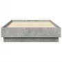 Concrete gray engineered wood bed frame 90x190 cm by , Beds and slatted bases - Ref: Foro24-839633, Price: 84,07 €, Discount: %