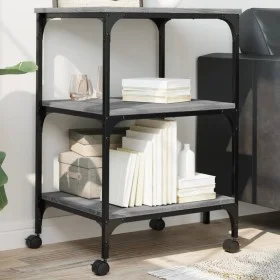 Printer stand 3 levels gray Sonoma 50x41x75 cm by , Printer supports - Ref: Foro24-842289, Price: 46,46 €, Discount: %