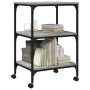 Druckerständer 3 Ebenen grau Sonoma 50x41x75 cm von , Drucker unterstützt - Ref: Foro24-842289, Preis: 47,14 €, Rabatt: %