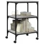 Soporte de impresora 3 niveles gris Sonoma 50x41x75 cm de , Soportes para impresoras - Ref: Foro24-842289, Precio: 46,43 €, D...