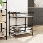 Sonoma grauer Küchenwagen aus Holzwerkstoff, 82 x 40 x 78,5 cm von , Küchen- und Speisewagen - Ref: Foro24-842364, Preis: 50,...