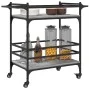 Sonoma grauer Küchenwagen aus Holzwerkstoff, 82 x 40 x 78,5 cm von , Küchen- und Speisewagen - Ref: Foro24-842364, Preis: 50,...