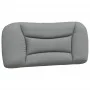 Light gray fabric bed frame with headboard 90x200 cm by , Beds and slatted bases - Ref: Foro24-3207744, Price: 140,93 €, Disc...