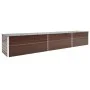 Arriate de jardín de acero galvanizado marrón 480x80x77 cm de vidaXL, Maceteros y jardineras - Ref: Foro24-47070, Precio: 159...
