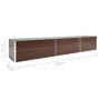 Braunes Gartenbett aus verzinktem Stahl, 480 x 80 x 77 cm von vidaXL, Töpfe und Pflanzgefäße - Ref: Foro24-47070, Preis: 151,...