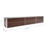 Braunes Gartenbett aus verzinktem Stahl, 480 x 80 x 77 cm von vidaXL, Töpfe und Pflanzgefäße - Ref: Foro24-47070, Preis: 160,...