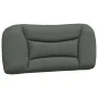 Dark gray fabric bed frame with headboard 90x190 cm by , Beds and slatted bases - Ref: Foro24-3207738, Price: 149,34 €, Disco...