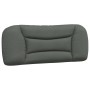 Bed frame with headboard in dark gray fabric 100x200 cm by , Beds and slatted bases - Ref: Foro24-3207752, Price: 140,83 €, D...