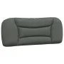 Bed frame with headboard in dark gray fabric 100x200 cm by , Beds and slatted bases - Ref: Foro24-3207752, Price: 145,48 €, D...