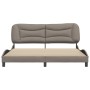 Bed frame with headboard in taupe gray fabric 180x200 cm by , Beds and slatted bases - Ref: Foro24-3207790, Price: 246,56 €, ...