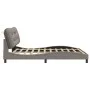 Bed frame with headboard in taupe gray fabric 180x200 cm by , Beds and slatted bases - Ref: Foro24-3207790, Price: 258,40 €, ...