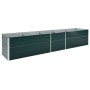 Arriate de acero galvanizado verde 400x80x45 cm de vidaXL, Maceteros y jardineras - Ref: Foro24-47057, Precio: 91,72 €, Descu...