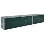 Arriate de acero galvanizado verde 400x80x45 cm de vidaXL, Maceteros y jardineras - Ref: Foro24-47057, Precio: 84,94 €, Descu...