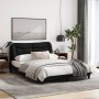 Estructura de cama con cabecero de tela negro 140x190 cm de , Camas y somieres - Ref: Foro24-3207767, Precio: 213,43 €, Descu...