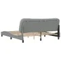 Bed frame with headboard light gray fabric 180x200 cm by , Beds and slatted bases - Ref: Foro24-3207786, Price: 234,43 €, Dis...