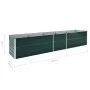 Arriate de acero galvanizado verde 400x80x45 cm de vidaXL, Maceteros y jardineras - Ref: Foro24-47057, Precio: 84,94 €, Descu...
