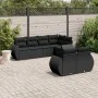 7-piece garden dining set and black synthetic rattan cushions by , Garden sets - Ref: Foro24-3253942, Price: 512,34 €, Discou...