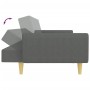 2-Sitzer-Schlafsofa mit Hocker aus dunkelgrauem Stoff von , Sofas - Ref: Foro24-3216247, Preis: 324,67 €, Rabatt: %