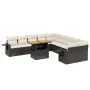 Set de sofás de jardín 11 pzas y cojines ratán sintético negro de , Conjuntos de jardín - Ref: Foro24-3271945, Precio: 684,80...