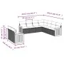 8-piece garden sofa set and black synthetic rattan cushions by , Garden sets - Ref: Foro24-3227778, Price: 562,73 €, Discount: %