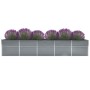 Graues Gartenbett aus verzinktem Stahl, 400 x 80 x 77 cm von vidaXL, Töpfe und Pflanzgefäße - Ref: Foro24-47060, Preis: 137,6...