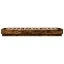 Estructura de cama contrachapada roble ahumado 90x200 cm de , Camas y somieres - Ref: Foro24-839606, Precio: 86,07 €, Descuen...