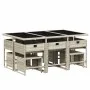 Garden dining set 11 pieces and gray synthetic rattan cushions by , Garden sets - Ref: Foro24-3211331, Price: 566,95 €, Disco...