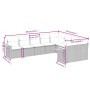 9-teiliges Gartenmöbel-Set und graue synthetische Rattankissen von , Gartensets - Ref: Foro24-3227145, Preis: 549,67 €, Rabat...