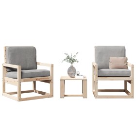 Gartenmöbel-Set 3-teilig aus massivem Kiefernholz von , Gartensets - Ref: Foro24-832552, Preis: 136,75 €, Rabatt: %