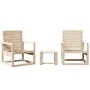 Gartenmöbel-Set 3-teilig aus massivem Kiefernholz von , Gartensets - Ref: Foro24-832552, Preis: 114,74 €, Rabatt: %