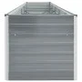 Gray galvanized steel garden bed 400x80x77 cm by vidaXL, Pots and planters - Ref: Foro24-47060, Price: 143,49 €, Discount: %