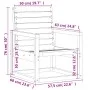 Gartenmöbel-Set 3-teilig aus massivem Kiefernholz von , Gartensets - Ref: Foro24-832552, Preis: 114,74 €, Rabatt: %